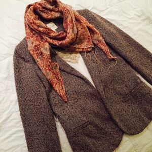 Silence + noise herringbone blazer